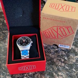 Mens Duxot New in Box Silver Chronograph Watch